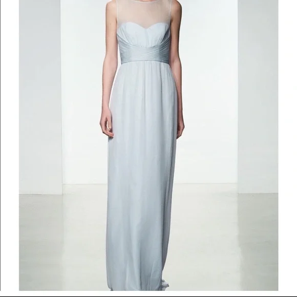Amsale | Dresses | Amsale Bridesmaid Dress G849c Ice | Poshmark